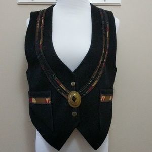 EUC Vintage 80s southwestern style wool vest